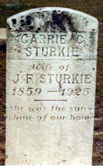 Grave of Carrie C. Sturkie